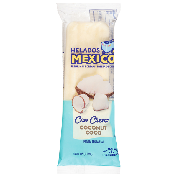 Ice Cream & Ice Helados Mexico Ice Cream Bar, Premium, Coconut hero