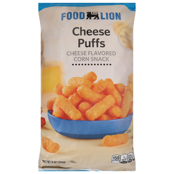 Chips & Pretzels Food Lion Corn Snack, Cheese Flavored hero