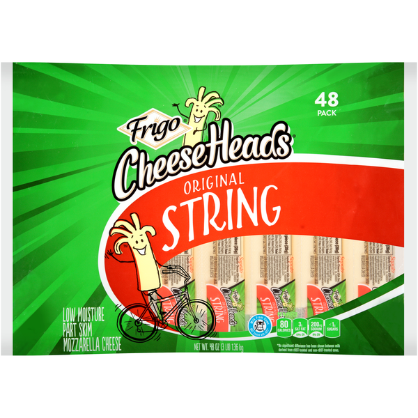 Packaged Cheese Frigo Cheese Heads Original String Cheese hero