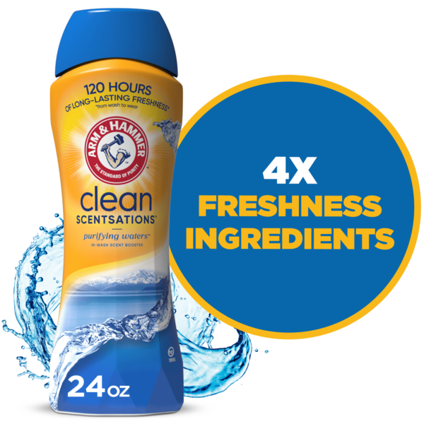 Air Fresheners & Candles Arm & Hammer Clean Scentsations Purifying Waters In Wash Scent Booster hero