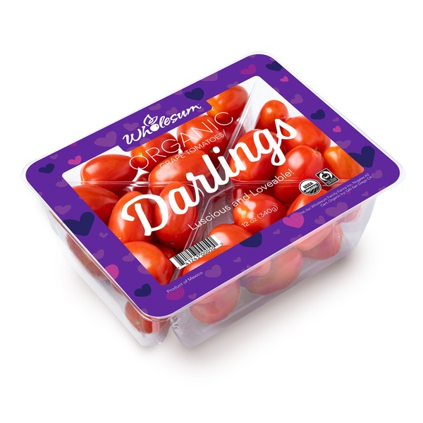 Packaged Vegetables & Fruits Wholesum Darlings Organic Grape Tomatoes hero