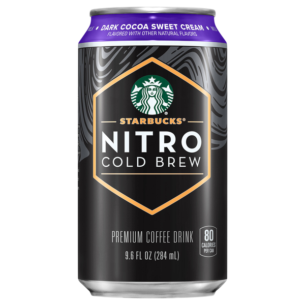 Tea Starbucks Coffee Drink, Dark Cocoa Sweet Cream, Premium, Cold Brew, Nitro hero