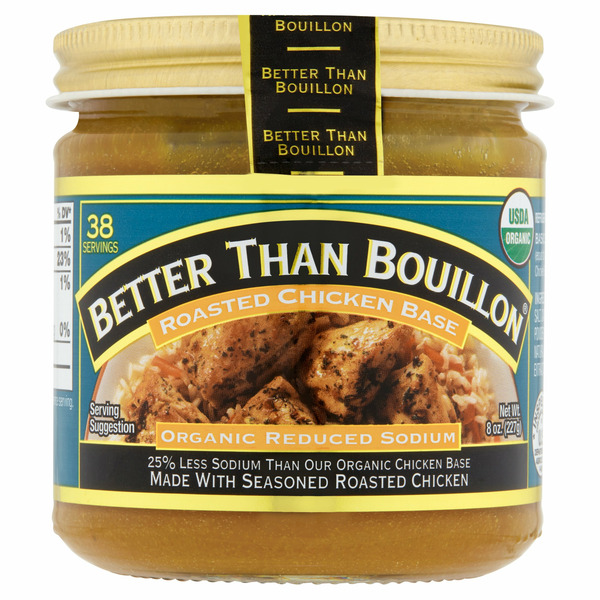 Poultry Counter Better Than Bouillon Organic Reduced Sodium Roasted Chicken Base hero