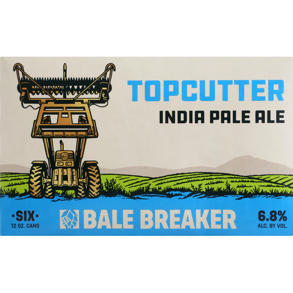 Beers & Coolers Bale Breaker Beer, India Pale Ale, Topcutter, 6 Pack hero