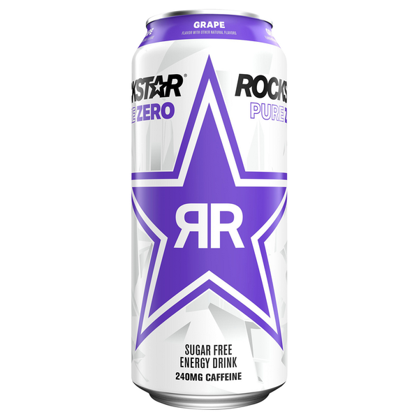 Energy & Sports Drinks Rockstar Energy Drink, Sugar Free, Grape hero