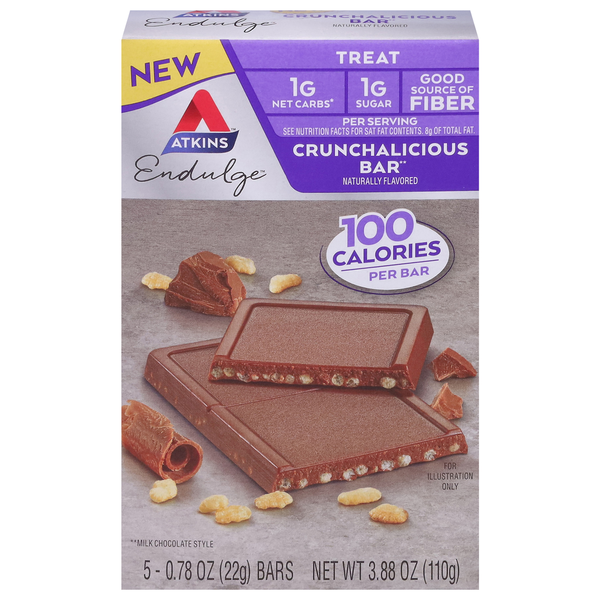 Energy & Granola Bars Atkins Bars, Treat, Crunchalicious hero