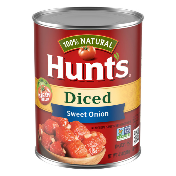 Canned & Jarred Vegetables Hunt's Diced Tomatoes with Sweet Onion hero