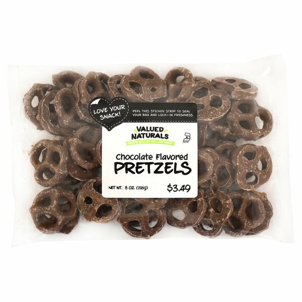 Valued Naturals Chocolate Flavored Pretzels hero