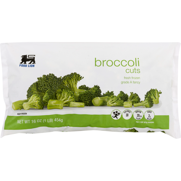 Vegetables, Vegan, & Vegetarian Food Lion Broccoli, Cuts, Bag hero