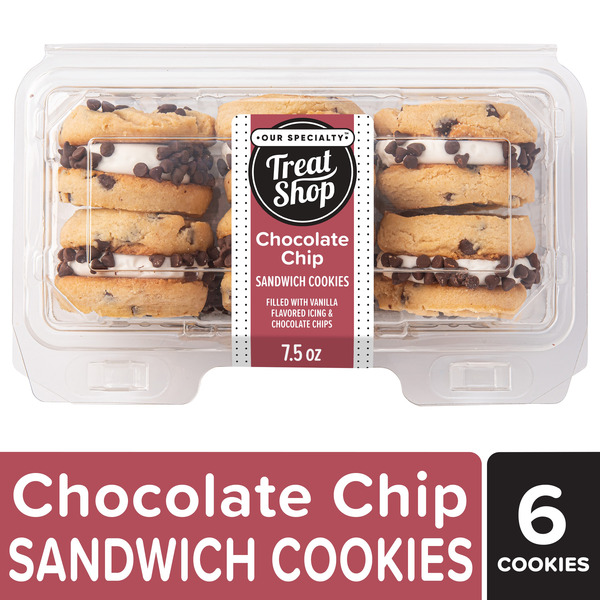 Bakery Desserts Our Specialty Chocolate Chip Sandwich Cookies with Vanilla Filling hero