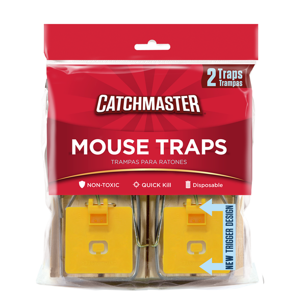 More Household Catchmaster Wooden Mouse Snap Traps, Easy to Use, Professional Strength hero