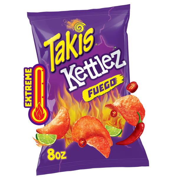 Chips & Pretzels Takis Kettlez Fuego Kettle-Cooked Potato Chips Bag hero