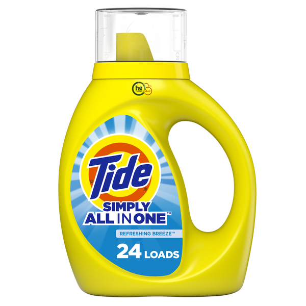 Tide Simply Liquid Laundry Detergent, Refreshing Breeze hero