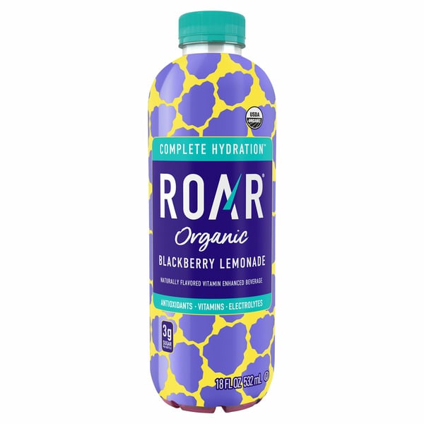 ROAR Organic Organic Blackberry Lemonade Beverage hero