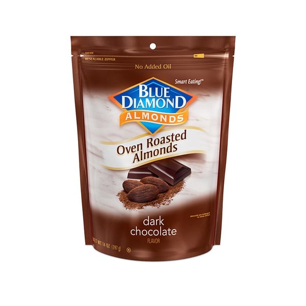 Nuts, Seeds & Dried Fruit Blue Diamond Oven Roast Almonds, Dark Chocolate hero