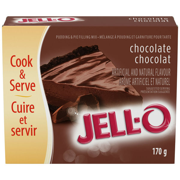 Refrigerated Pudding & Desserts Jell-O Instant Pudding and Pie Filling, Chocolate hero