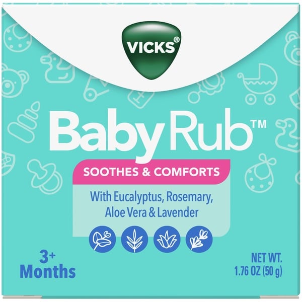 Baby First Aid & Vitamins Vicks BabyRub, Non-Medicated Soothing Chest Rub Ointment hero