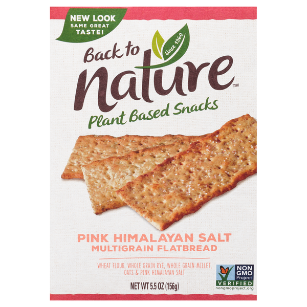 Crackers Back to Nature Flatbread, Pink Himalayan Salt, Multigrain hero