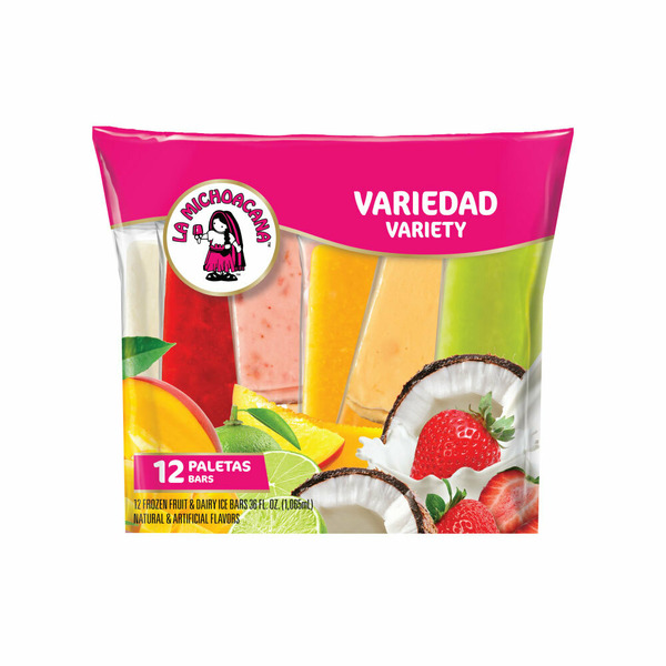 Ice Cream & Ice La Michoacana Variety Flavor Pack, Paletas, Ice Cream Fruit Bars hero