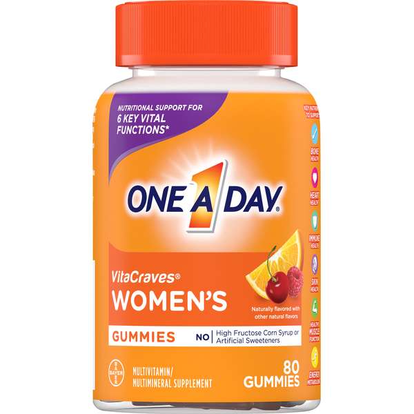 Vitamins & Supplements One A Day Multivitamin/Multimineral, Women's, Gummies hero