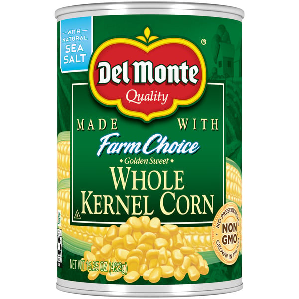 Canned/Jarred Vegetables Del Monte FRESH CUT Whole Kernel Corn, Canned Vegetables hero