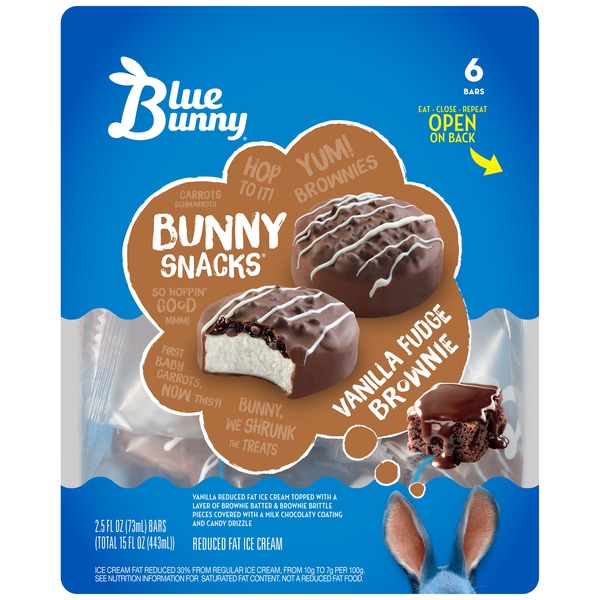 Ice Cream & Ice Blue Bunny Vanilla Fudge Brownie hero