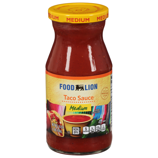 Mexican/Hispanic/Latino Foods Food Lion Taco Sauce, Medium hero