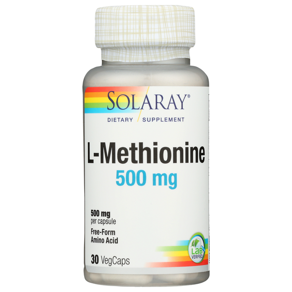 Amino Acids Solaray L-Methionine, Free Form hero