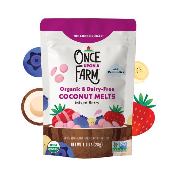 Once Upon a Farm Organic Coconut Melts, Mixed Berry hero