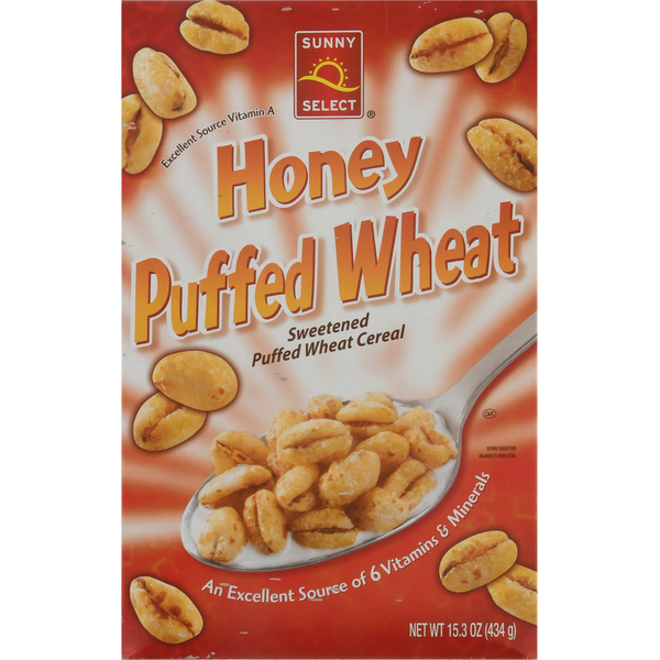 Sunny Select Cereal, Honey Puffed Wheat hero