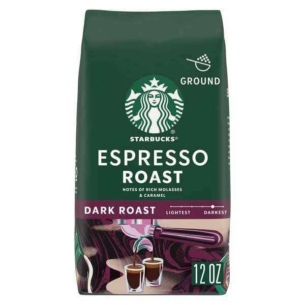 Coffee Starbucks Espresso Dark Roast Ground Coffee hero