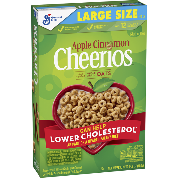 Cereal Apple Cinnamon Cheerios Heart Healthy Gluten Free Breakfast Cereal hero