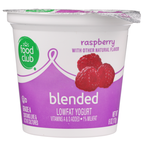 Yogurt Food Club Raspberry Blended Lowfat Yogurt hero