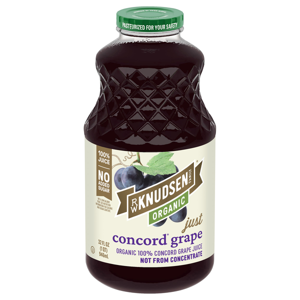 Fruit & Veggie Juice R.W. Knudsen Family Organic Just Concord Grape Juice, 100% Juice hero