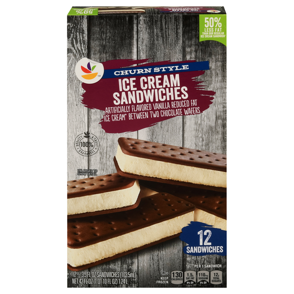 Ice Cream & Ice Store Brand Ice Cream Sandwiches, Churn Style hero