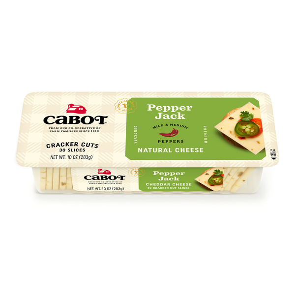 Packaged Cheese Cabot Cracker Cut Pepper Jack Cheese Slices hero