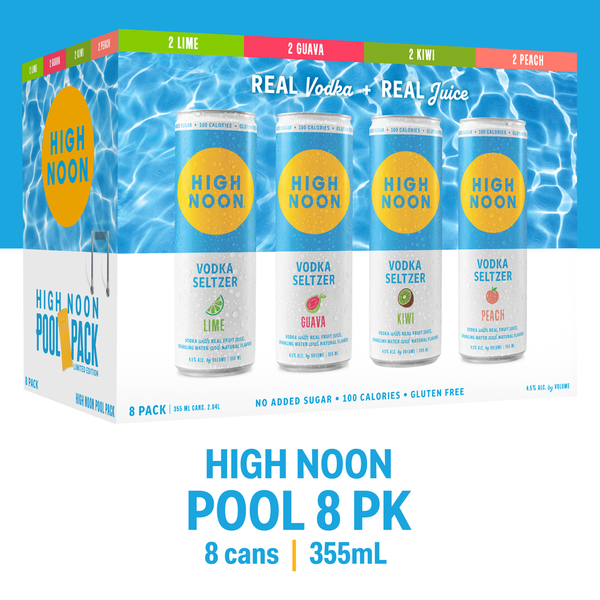 Liquor High Noon Pool Pack Vodka Hard Seltzer Variety hero