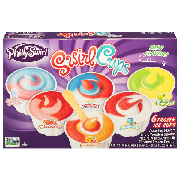 Ice Cream & Ice PhillySwirl SwirlCups Assorted Flavors hero