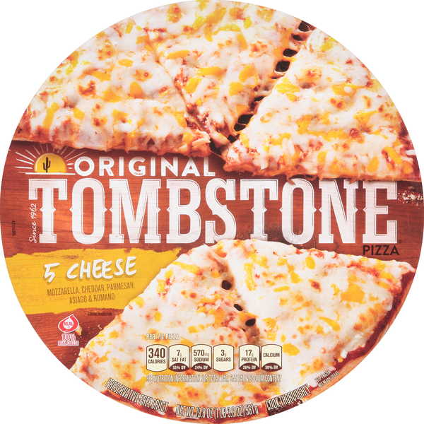 Frozen Pizza Tombstone Five Cheese Pizza hero