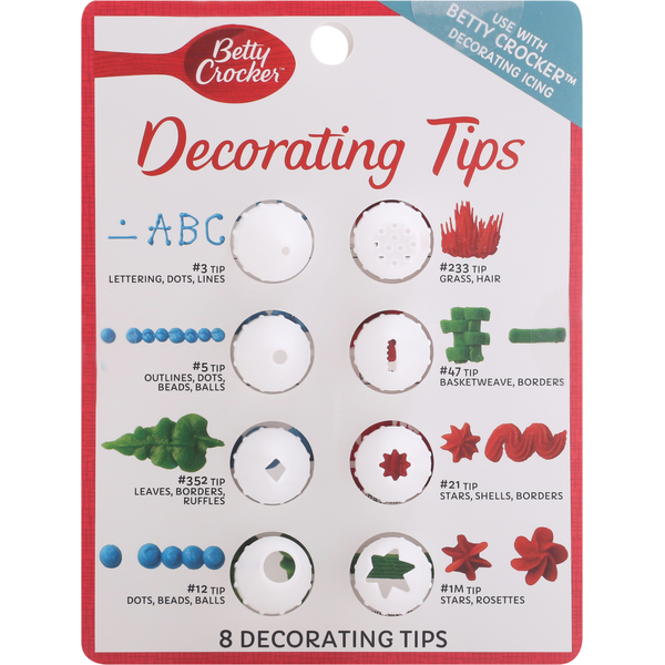 Baking Supplies & Decor Betty Crocker Decorating Tips hero