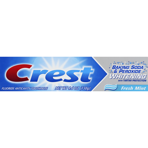 Oral Hygiene Crest Baking Soda & Peroxide Whitening with Tartar Protection Toothpaste hero