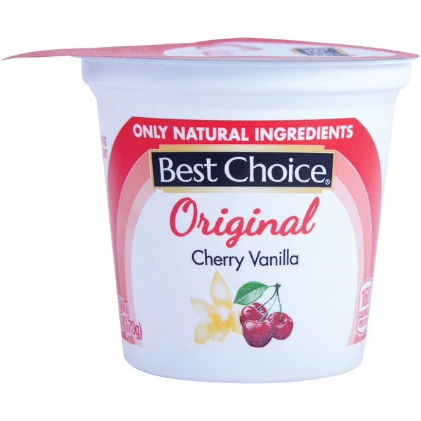 Yogurt Best Choice Cherry Vanilla Original Low Fat Yogurt hero