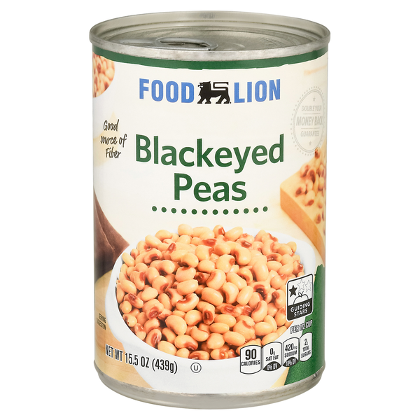 Canned & Jarred Vegetables Food Lion Blackeyed Peas hero