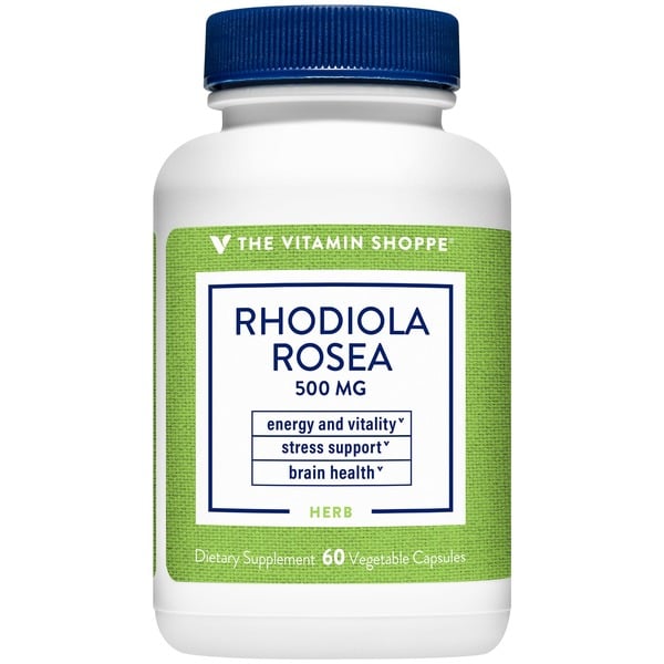 Energy & Stress Support The Vitamin Shoppe Rhodiola Rosea for Energy & Vitality - 500 MG (60 Vegetarian Capsules) hero