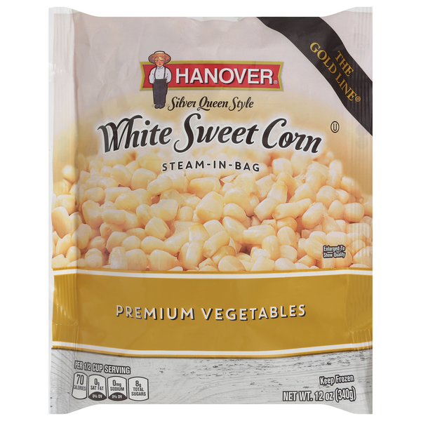 Frozen Produce Hanover White Sweet Corn, Premium Vegetables, Sliver Queen Style hero