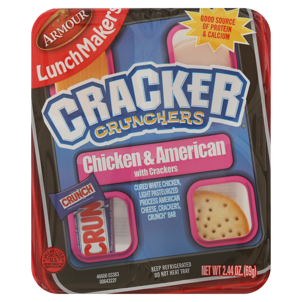 Packaged Lunchmeat Armour LunchMakers Chicken Cracker Crunchers hero