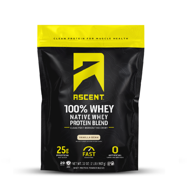 Protein & Meal Replacements Ascent 100% Whey Protein Powder Blend, Vanilla Bean hero