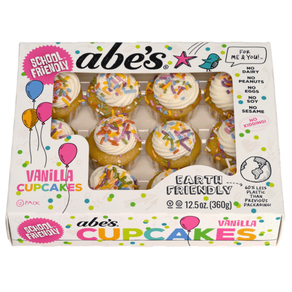 Abe's Vanilla Mini Cupcakes, Vegan, School Friendly hero