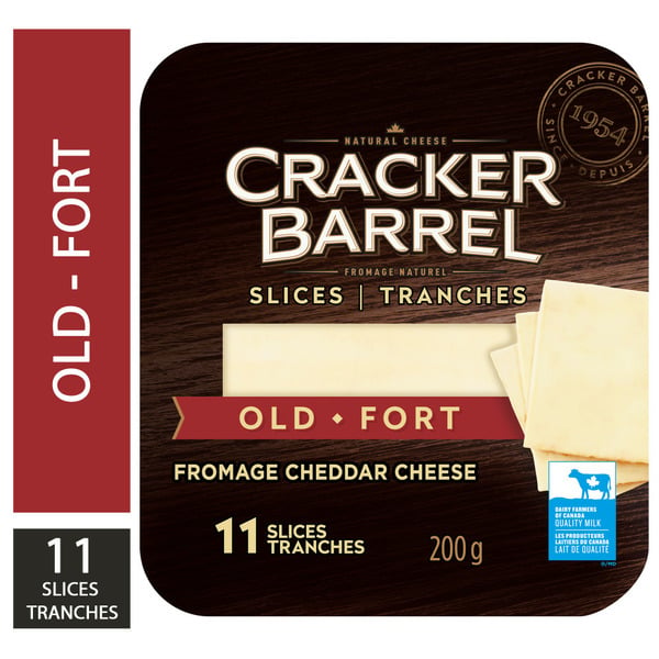 Specialty Cheeses Cracker Barrel Old White Cheddar Cheese Slices hero