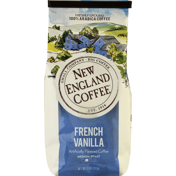 Coffee New England Coffee Coffee, Freshly Ground, Medium Roast, French Vanilla hero